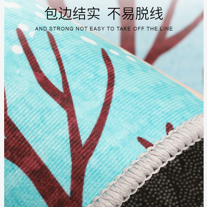 KAYE卡通床边地毯可定制家用卧室加厚毯子客厅飘窗垫轻奢简约免洗地毯 CTBED-T6 60x160 cm