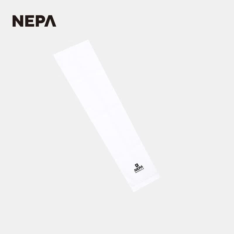 NEPA耐葩25年春夏新品男女款弹性凉爽遮阳袖套7LC7907 白色A00 M