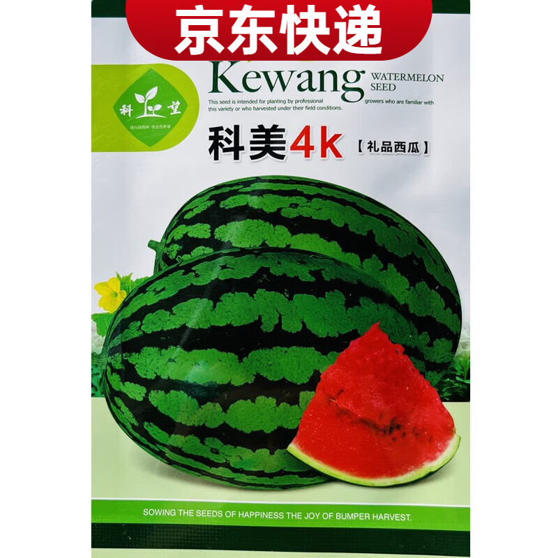 2K4K禮品小西瓜種籽 日本坂田紅珍珠早春紅玉超甜薄皮小西瓜種子 科美4K原裝200粒1袋
