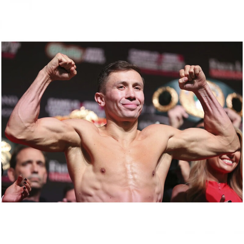 狼天影  戈洛夫金海报拳击格斗搏击散打墙贴画宿舍墙上床边贴纸可定制