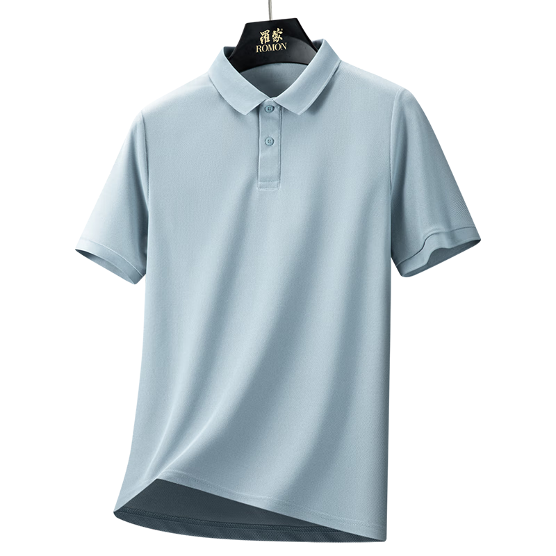 百亿补贴:罗蒙(ROMON)7A抗菌冰丝短袖t恤套装男2025夏季凉感速干透气polo衫休闲裤2件套 米白(T恤)+黑色(长裤) M (170) 【建议100-120斤】89.9元