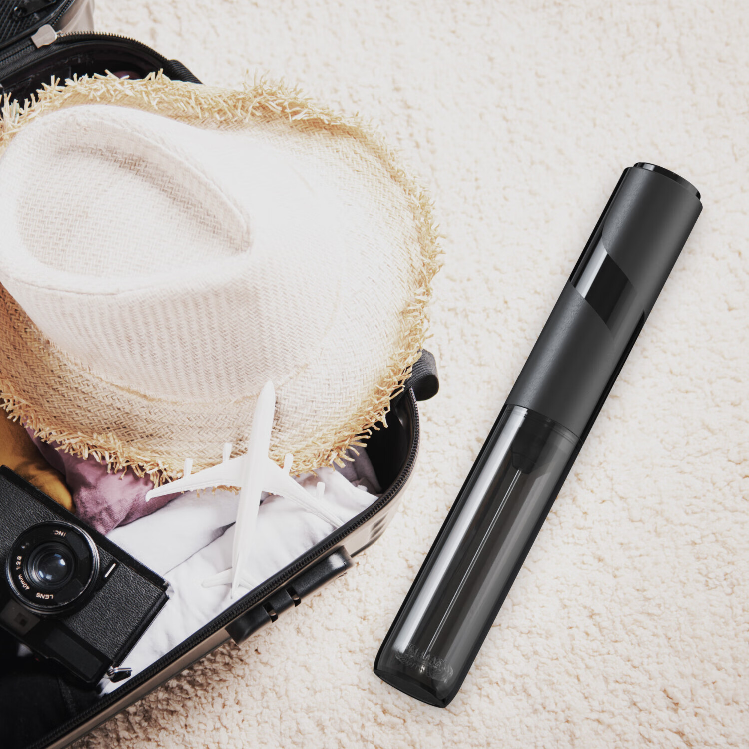 电动打奶泡器家用打泡器迷你奶泡机牛奶搅拌器手持咖啡打发器充电 【充电款】黑色奶泡器带套筒 1个