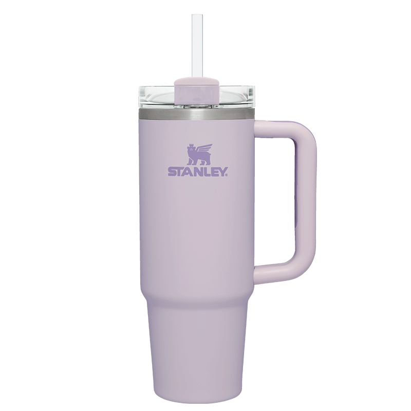 STANLEY巨無霸吸管杯水杯杯子不銹鋼保溫杯大容量887ML-香蘭紫禮物