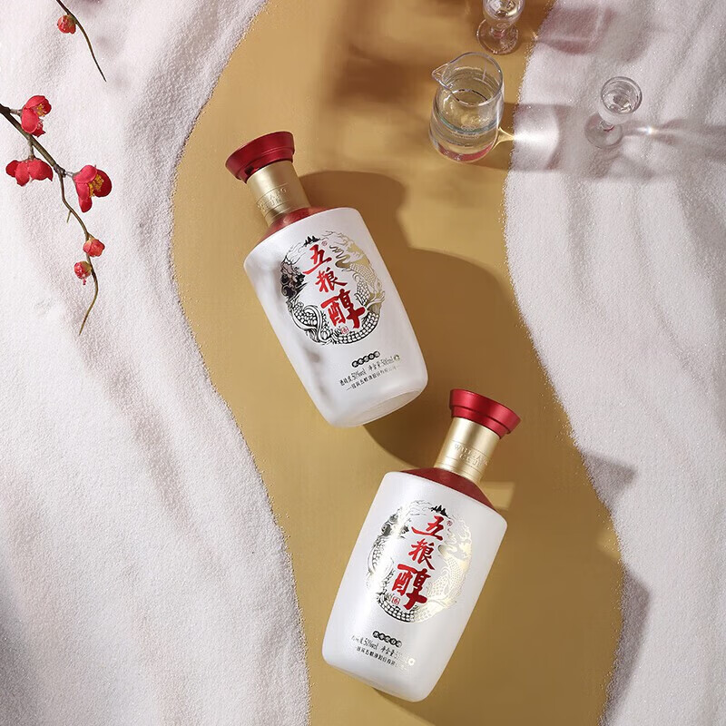 五粮醇浓香型白酒 纯粮食酒【中秋送礼】 送礼聚会自饮 50度 500mL 6瓶 五粮醇银装