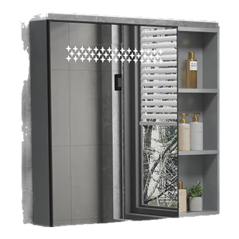 歐帝奴實(shí)木智能美妝浴室柜組合陶瓷一體盆洗臉盆柜洗手盆洗漱臺 美妝智能陶瓷盆60cm黑方龍頭 1c