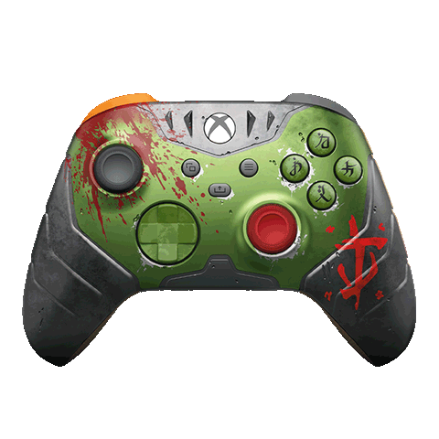 plus会员:微软Xbox游戏手柄 无线控制器 2025新品 《毁灭战士:黑暗时代》限量版 蓝牙 