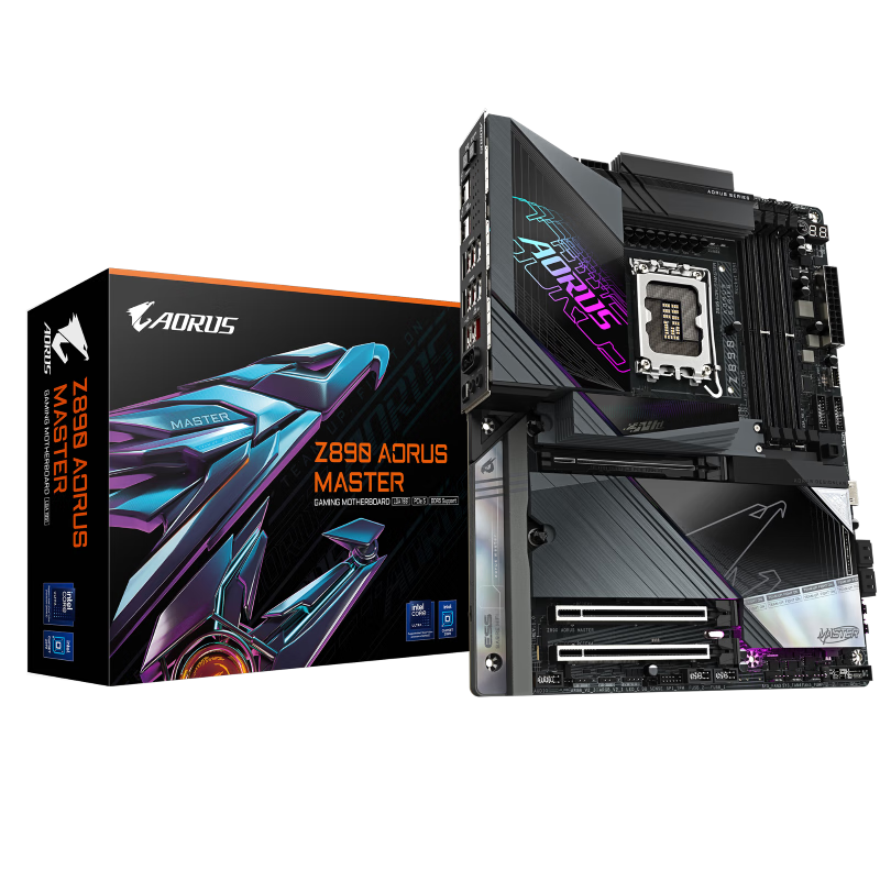 技嘉技嘉Z890 AORUS MASTER ELITE主板雕小雕冰雕台版 Z890M A ELITE ICE WIFI7 台