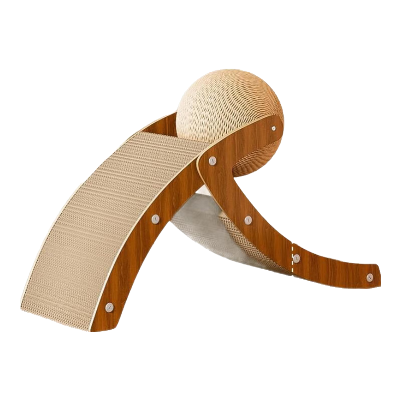 KimPets貓抓板劍麻立式貓抓球耐抓耐磨不掉屑自嗨解悶磨爪二合一貓咪玩具 小號 -(適合8斤內(nèi)貓咪 )