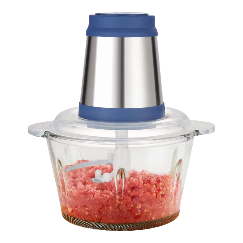 康佳（KONKA）绞肉机 家用多功能绞馅机碎肉机电动打肉机搅肉机粉碎机小型料理机婴儿辅食机 【2斤肉】精钢机头 | 加厚杯体 1.8L