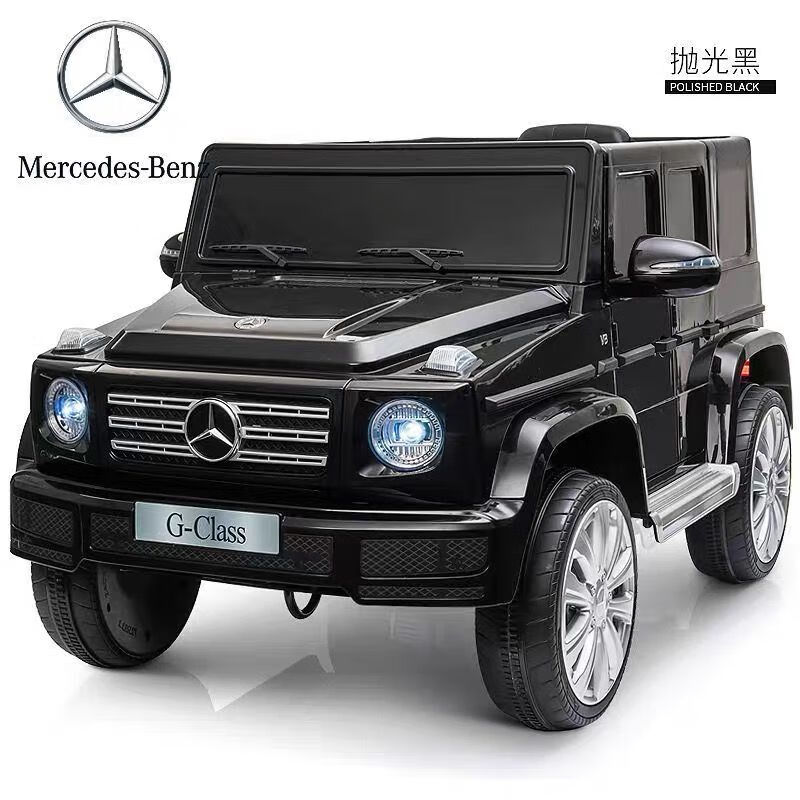 卡宾欧大款儿童电动车汽车四轮遥控可坐小孩越野车充电宝宝玩具车可坐人 大款儿童汽车+终身保修-双开门 普通双驱大款黑【遥控摇摆】双锂电