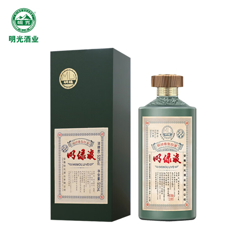 老明光53度500ml 明绿香型 高档商务宴请 节日送礼 明绿液白酒 53%vol 500mL 6瓶 ·赠同款小酒礼盒*3+珍藏版马年纪念酒