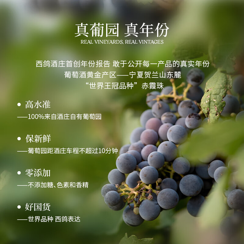 西鸽酒庄葡萄酒玉鸽木槿宋彩釉蓝葡萄酒中国贺兰山东麓葡萄酒红酒赤霞珠 宋彩木槿750m*6瓶