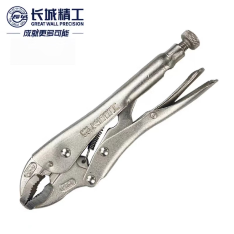 長(zhǎng)城精工圓口大力鉗多功能固定鉗木工夾鉗夾持工具  250mm(10)232110