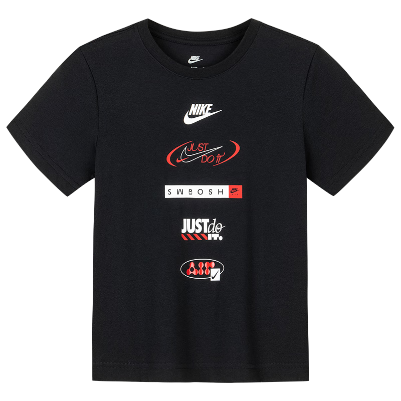 NIKE �Ϳ���ͯ����T��2025�ļ��ᱡ����ײɫlogo��ͯ�������� 62Ԫ