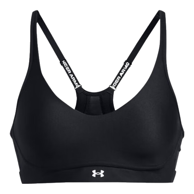 安德瑪（UNDERARMOUR）【小8bra】UA春夏Infinity 2.0女子訓練運動(dòng)內衣-低強度1384126 黑色001 S A-C