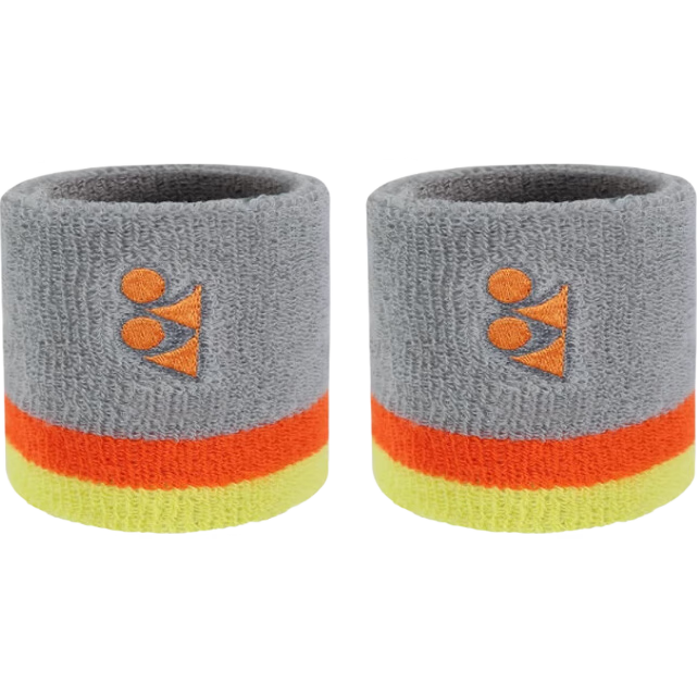 尤尼克斯（YONEX）護(hù)腕運(yùn)動(dòng)健身擦汗腕巾羽毛球籃排網(wǎng)球護(hù)具AC039冰灰2只裝