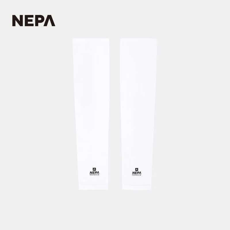 NEPA耐葩25年春夏新品男女款弹性凉爽遮阳袖套7LC7907 白色A00 M