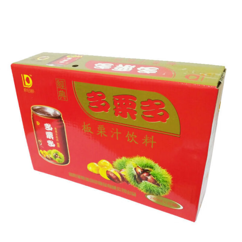多栗多信阳多栗多板栗汁河南大别山特产果味饮料浓缩果汁 经典红罐