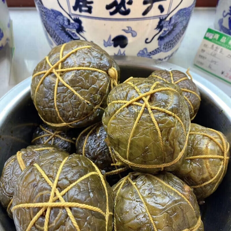 六必居北京六必居醬菜手工咸散裝甜醬八寶菜 麻仁金絲 包瓜 醬瓜 醬蘿卜 甜醬包瓜600克(三個(gè)左右)