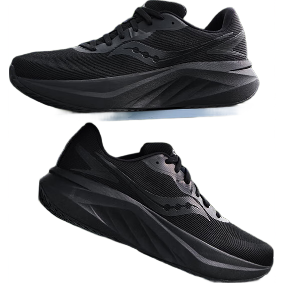 Saucony索康尼浪潮3緩震跑鞋男25年春季新款透氣跑步鞋入門(mén)訓練 黑 44