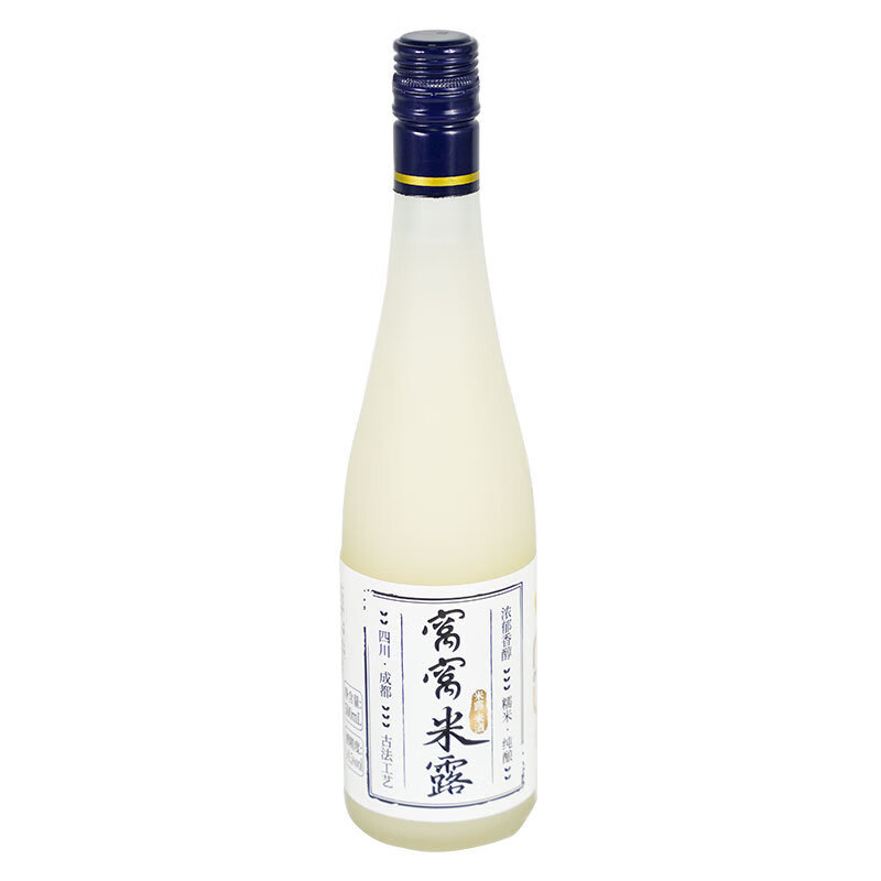 窩窩米酒窩窩米露500ml瓶裝米酒發(fā)酵醪糟甜酒低度微醺原味女士酒 窩窩老牌子米露500ml*1