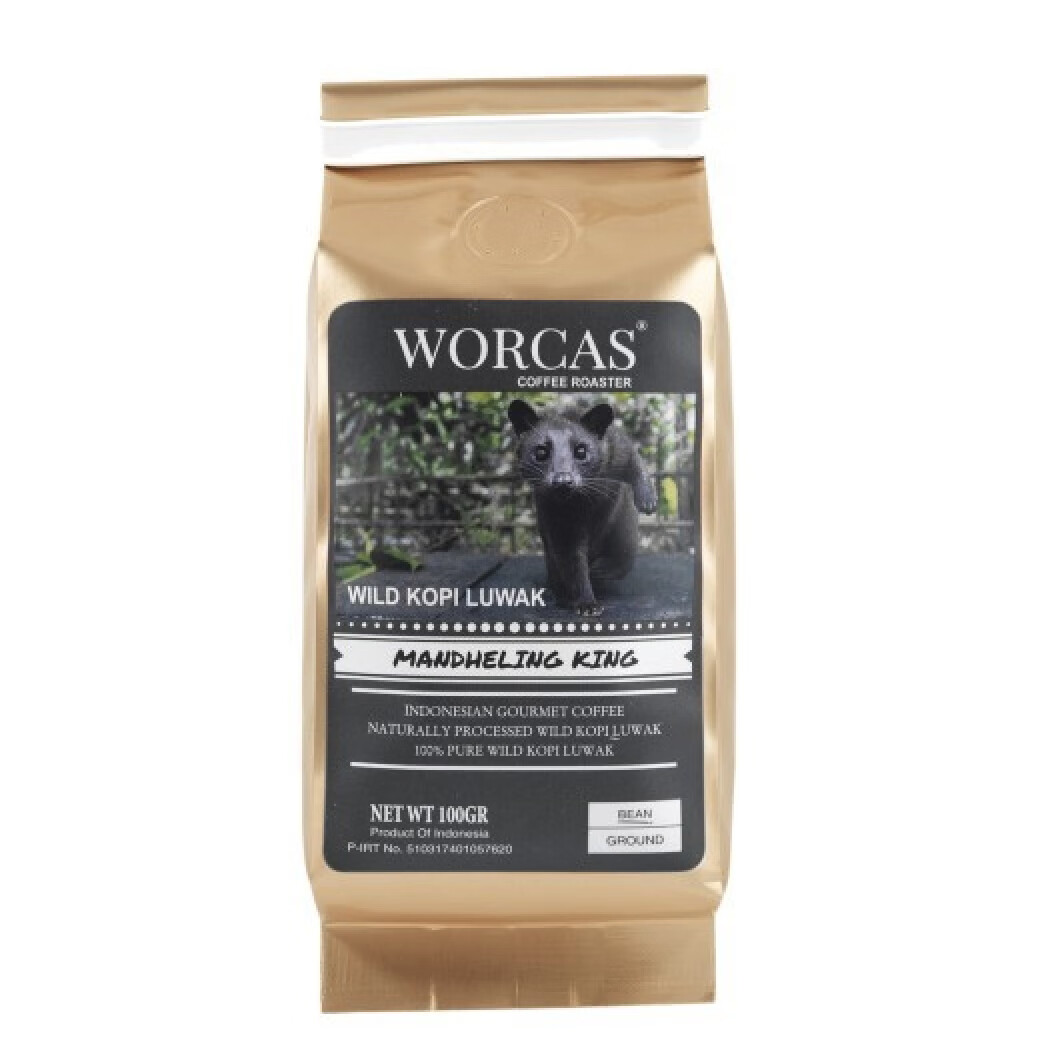 Worcas猫屎咖啡迦佑巴厘岛产区经济实惠装印尼原装进口精品咖啡豆 曼特宁产区-阿拉比卡豆（灰色） 咖啡豆