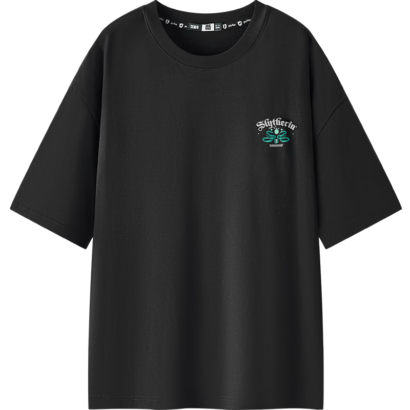 森馬（Semir）涼感T|商場(chǎng)同款哈利波特聯(lián)名短袖t恤男抑菌2025新款情侶夏裝 黑色90001 L