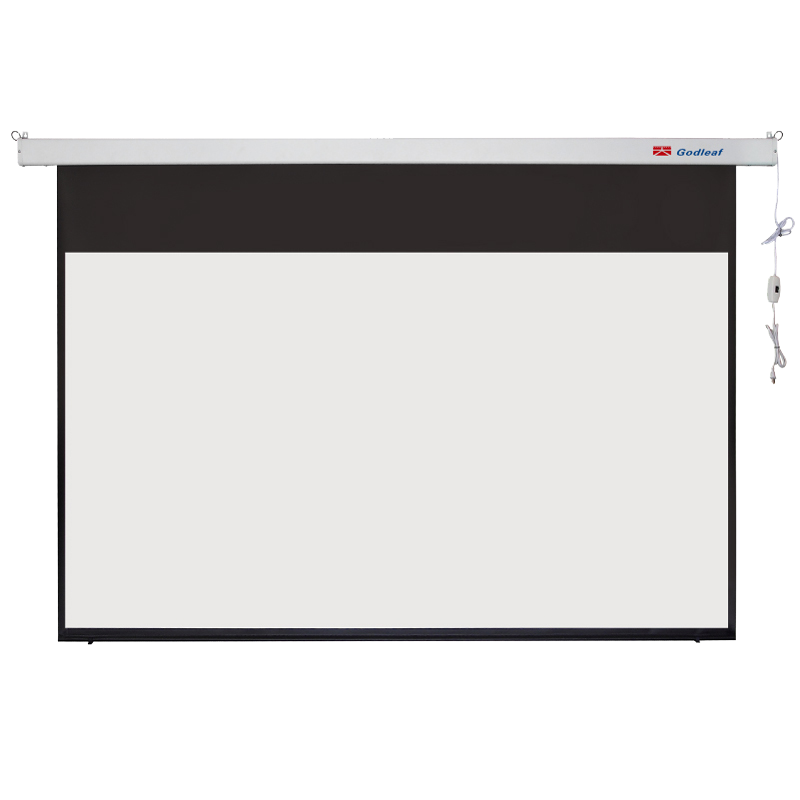 三叶幕布/天叶(godleaf) 120英寸 电动投影幕布16:9高清白塑幕电动