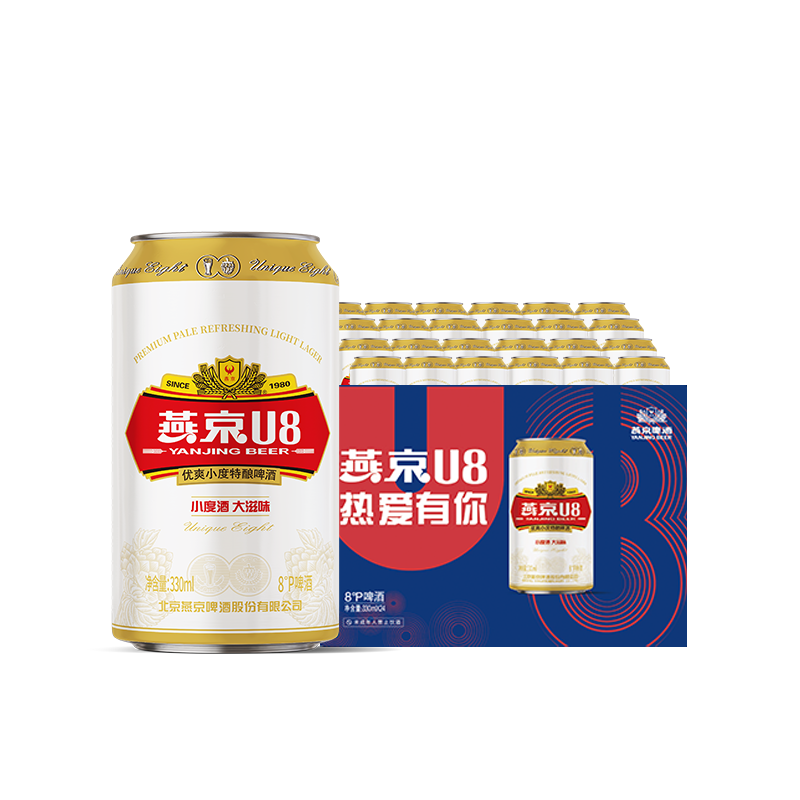 �ྩơ�� U8С�Ⱦ� 8�� 330ml*24�� ����װ �������� 76Ԫ