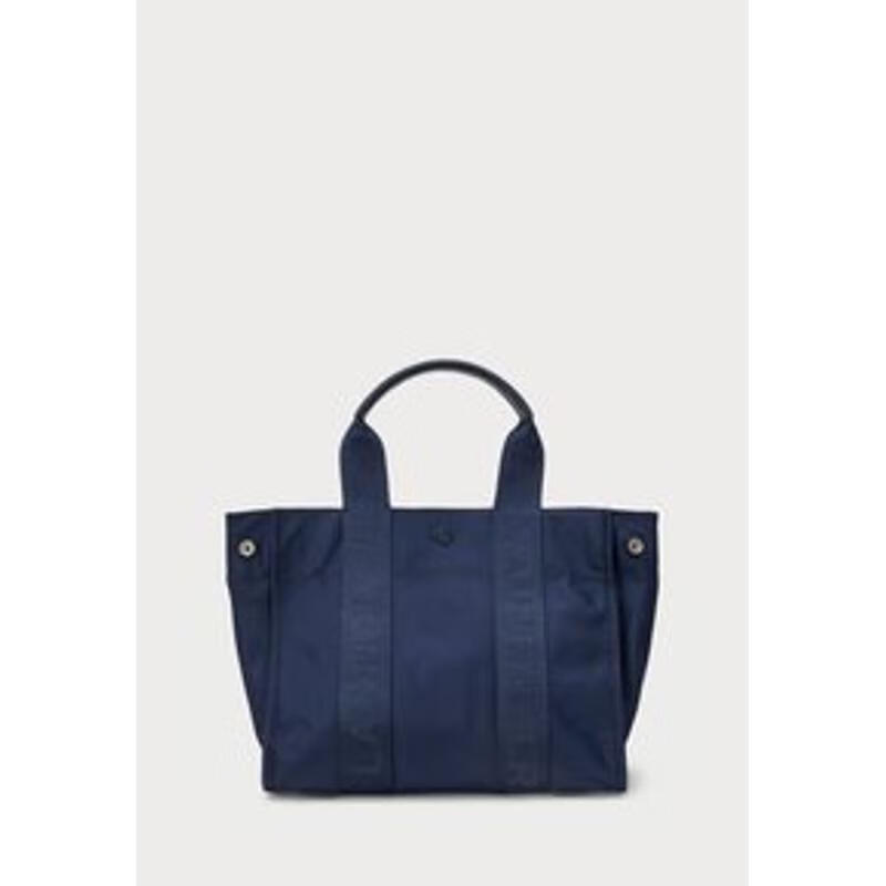 女款精致蓝尼龙小提包 时尚轻便百搭购物袋