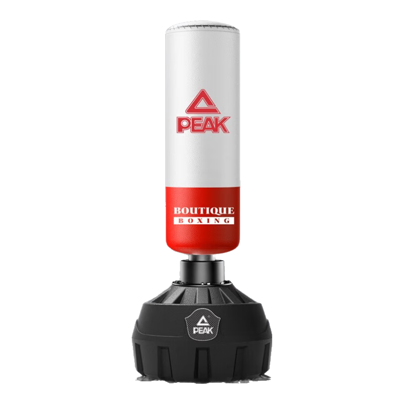 匹克（PEAK）沙袋拳擊家用散打立式不倒翁兒童沙包武術搏擊拳靶跆拳道訓練器材 紅白升級款-加兒童拳套