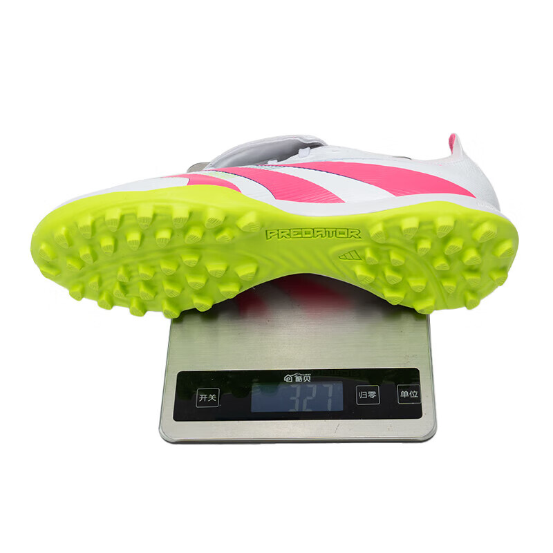 阿迪达斯 (adidas)猎鹰25 PREDATOR中端TF碎钉人草翻鞋舌足球鞋新款比赛训练鞋 JS0385/适合人造草场 39