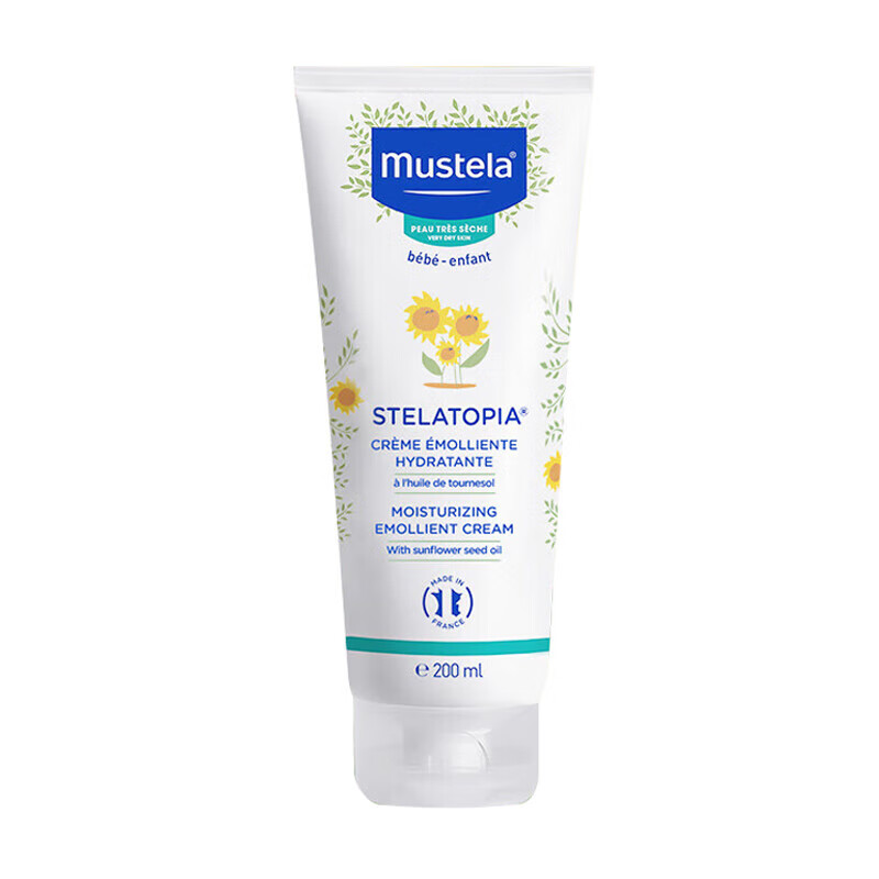 妙思樂（Mustela）法國妙思樂思恬雅新生嬰兒多重保濕潤膚霜200ml寶寶護(hù)膚面霜 200ml潤膚霜(保質(zhì)到26年10月)