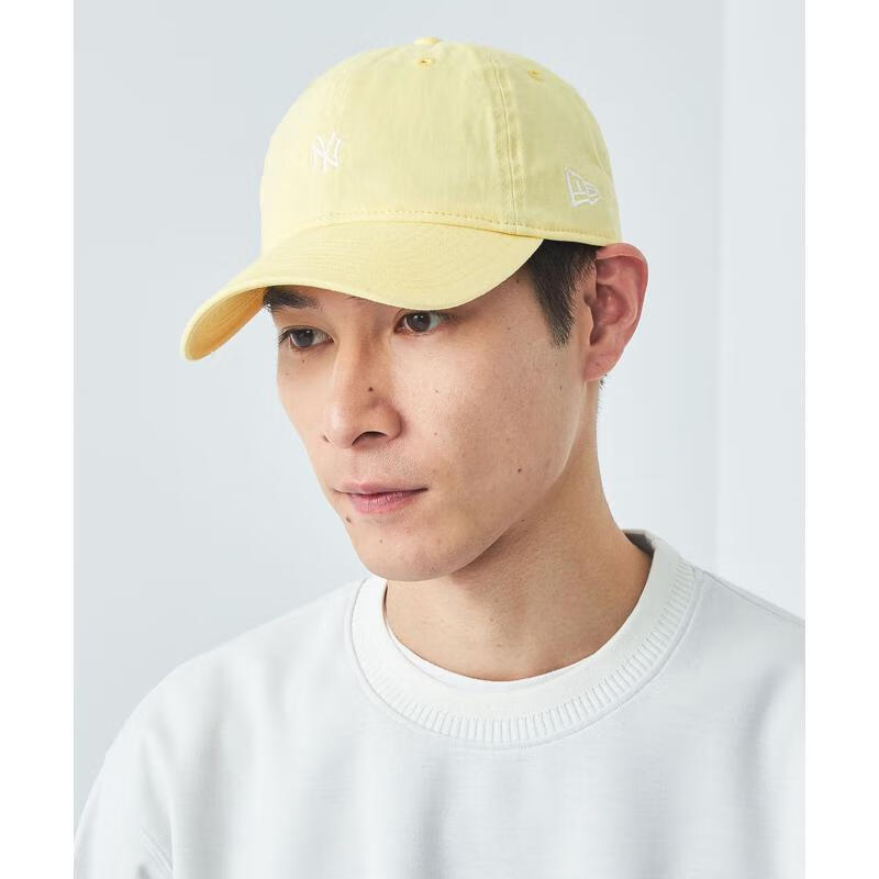 NEW ERA中性迷你运动帽时尚休闲百搭配饰适合各类场合 Yellow FREE