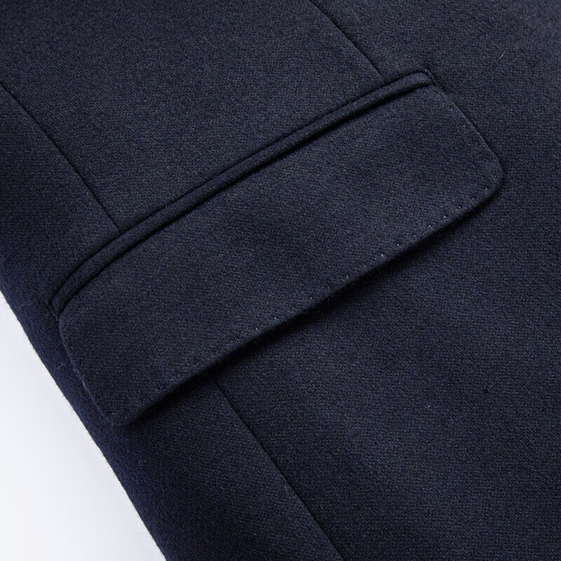 罗蒙（ROMON）【含绵羊毛】西服男商务休闲2026秋冬新款中青年时尚单西装外套 藏青色 5F213090 44 (165)