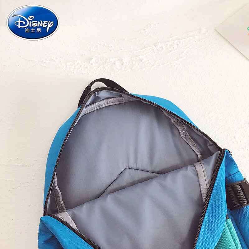 迪士尼(Disney)日系儿童书包幼儿园男孩撞色耐用旅行背包小班3-5岁6宝宝双肩包潮 黑色