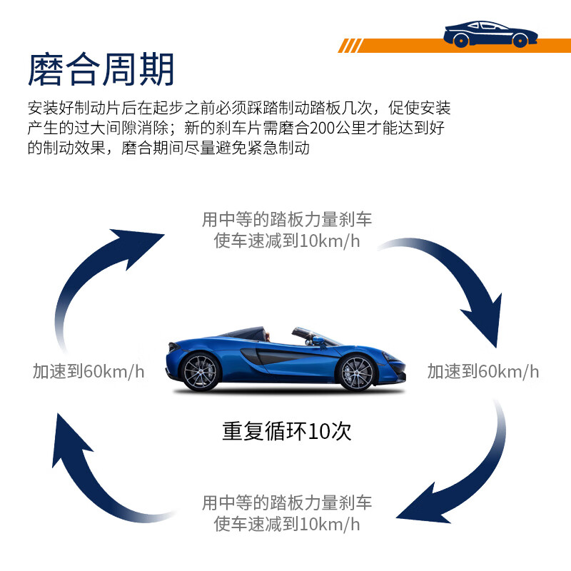 噶尔法(GALFER)ITT 后刹车片适用陶瓷原装原厂 GC501595 后轮4片 雷克萨斯 RX350 08-15款