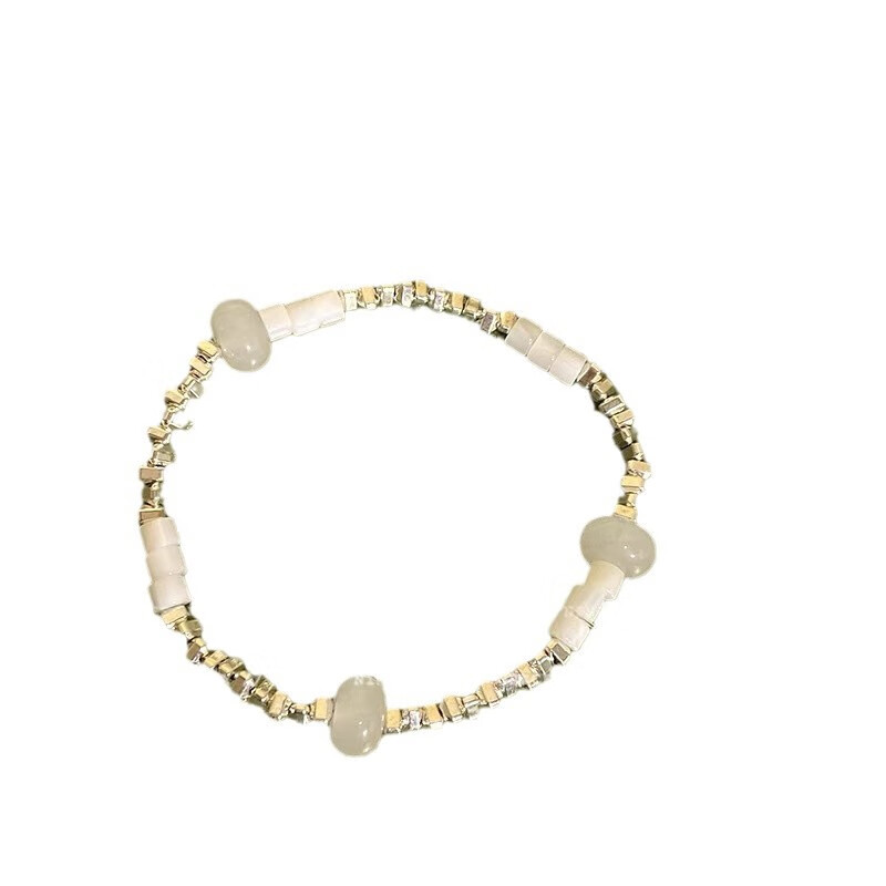 极细碎银子珍珠手链项链女款感轻奢小众精致叠戴手串配饰 MY38442