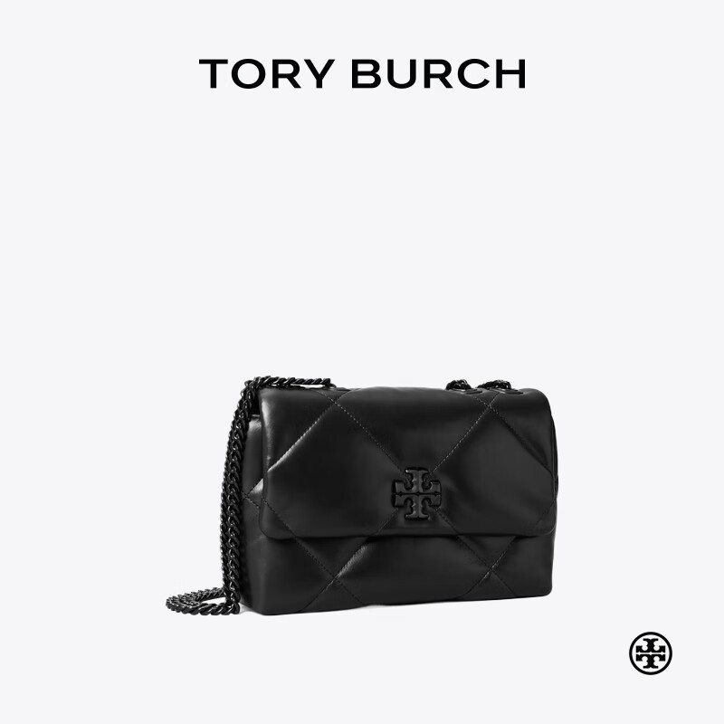 Tory Burch 汤丽柏琦 KIRA 小号菱格纹绗缝斜挎肩背包女包TB 170620 黑色 002 OS