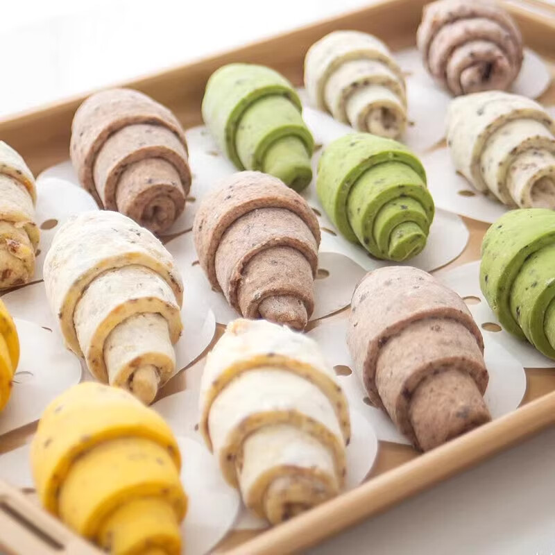 山东藜麦粗粮牛角馒头包儿童孕妇健康代餐主食品0添加早餐半成品 【5味混合】藜麦牛角馒头1袋