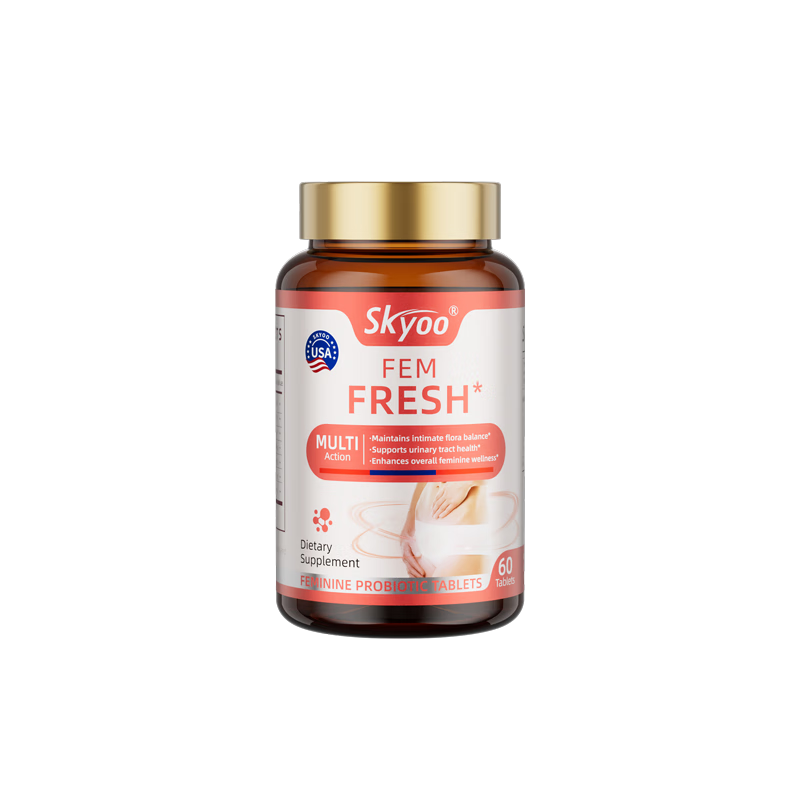 Skyoo美國進(jìn)口蔓越莓女性益生菌私處護(hù)理乳酸桿菌調(diào)理婦科炎癥 60粒/瓶