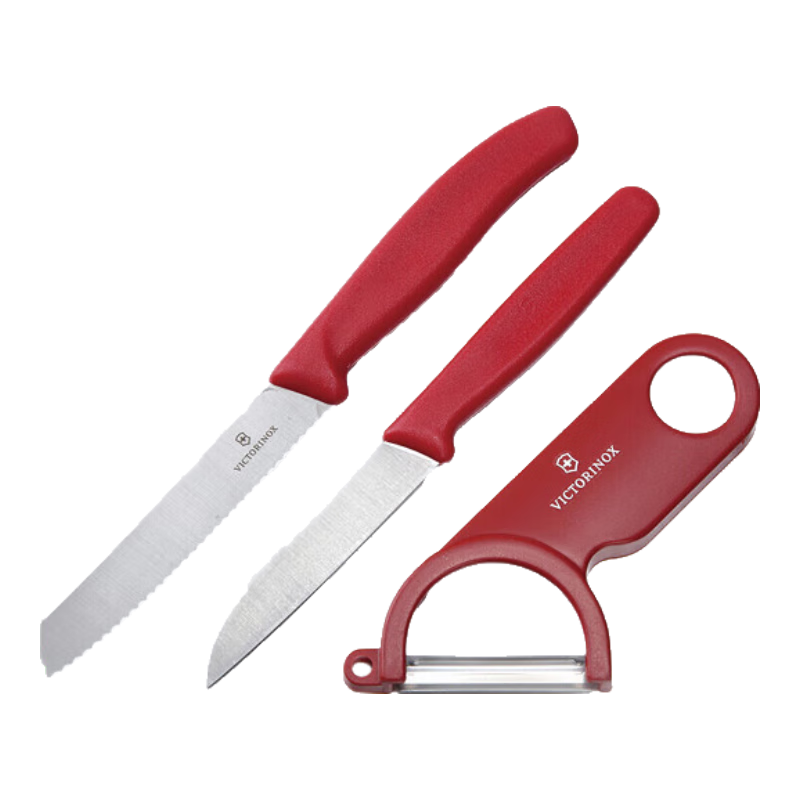维氏瑞士军刀水果刀面包刀刀具削皮器牛排刀三件套装CN.KK1808.SET