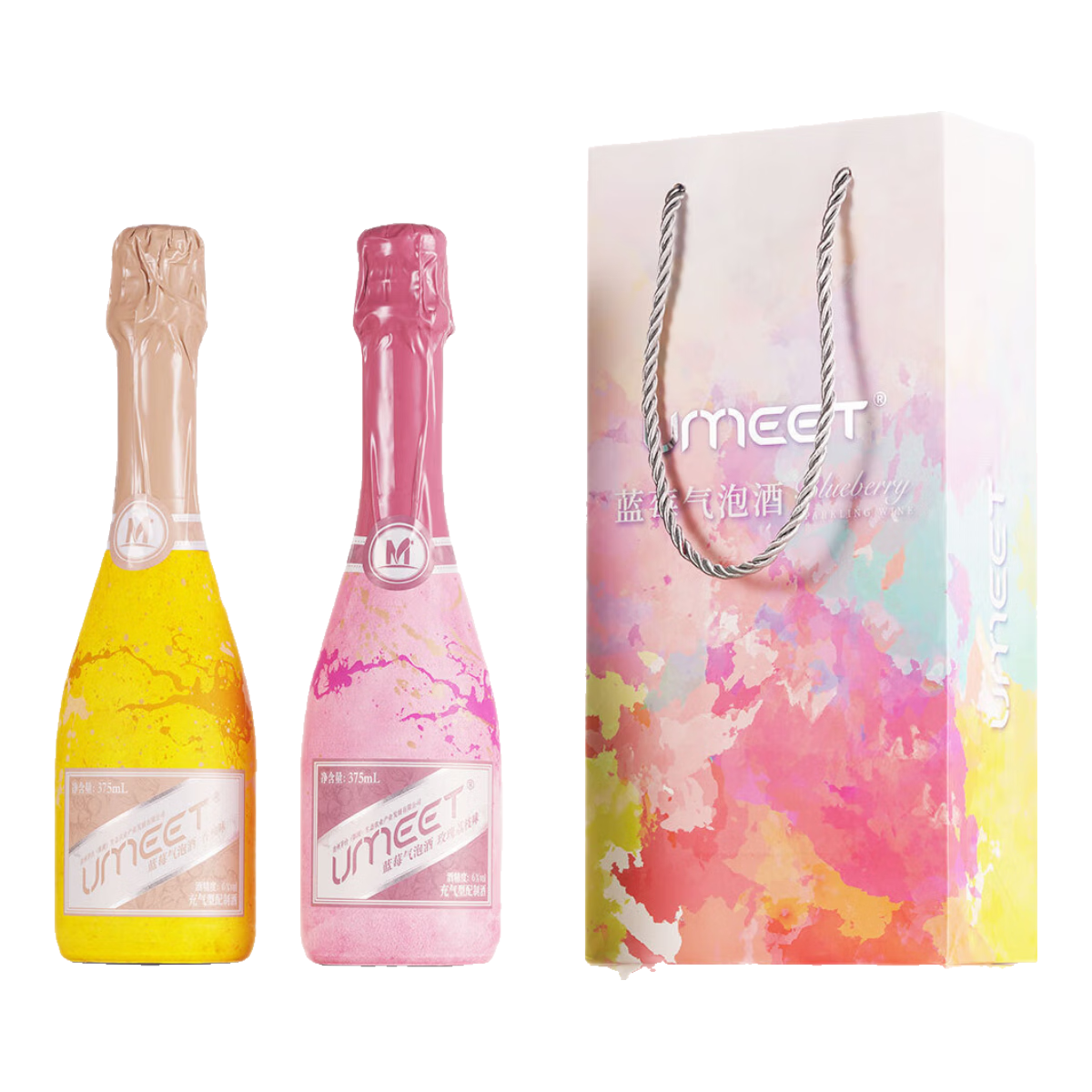 悠蜜茅臺(tái)氣泡酒藍(lán)莓悠蜜UMEET微醺自飲果酒香檳起泡酒低度酒禮盒裝 藍(lán)莓味【全網(wǎng)熱賣(mài)款】