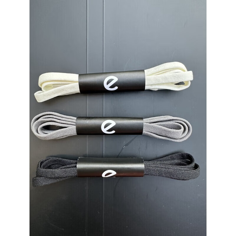 适配爱步ecco通用扁弹性鞋带全棉防水白色黑色休闲运动户外鞋带 扁弹性灰色