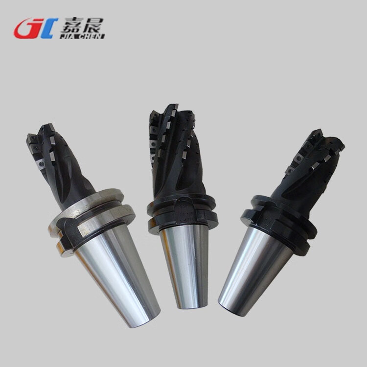 玉米铣刀可转位螺旋立铣刀玉米棒铣刀bt50柄带可换头粗加工铣刀杆 bt