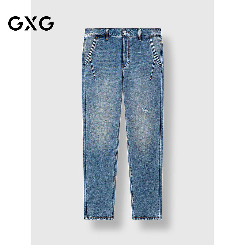 GXG��װ ˮϴ��ɫ����ţ�п�������п�ͨ����ʿ�� 25�괺����Ʒ ţ���� L 122.9Ԫ