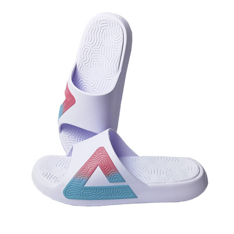 匹克(PEAK)态极拖鞋蔷薇之心运动拖鞋防滑沙滩鞋家居浴室凉拖男鞋虎啸花林 DL520557大白(蔷薇之心) 男款 44