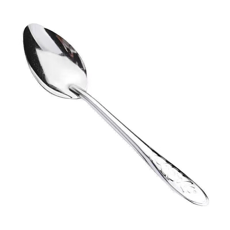 乐扣乐扣不锈钢玫瑰花小勺子挖西瓜水果铁勺外卖礼品家用地摊 不锈钢小勺子-2个 京东折扣/优惠券