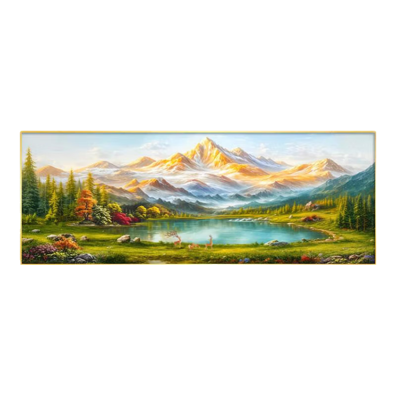 ¹������װ�λ��۱���羰ɽˮ�һ����п�ɽ�칫��ɳ������ǽ�ڻ� ������ɽ-�۱�����66����ɫ�� 240*100cm/���Ͻ�߿�