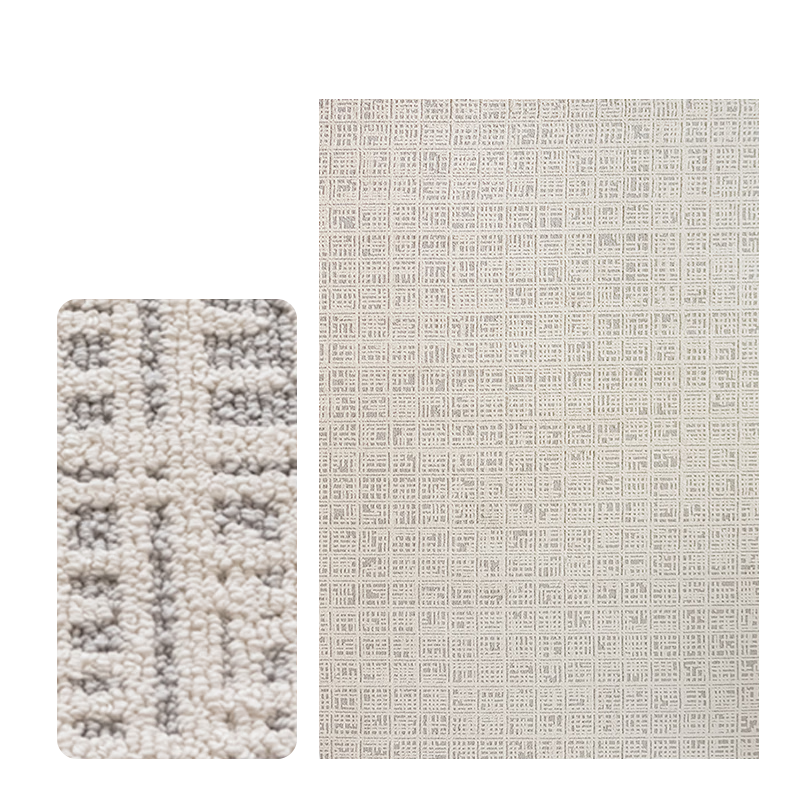 大江地毯客厅高级感 茶几沙发地毯免洗易打理防水抗污 格致140x200cm